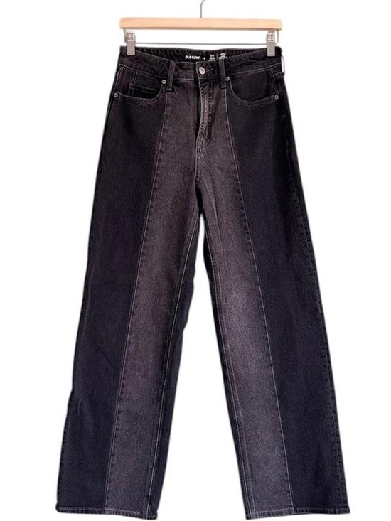 Old Navy Denim - Black Two-tone Wide Leg Jeans